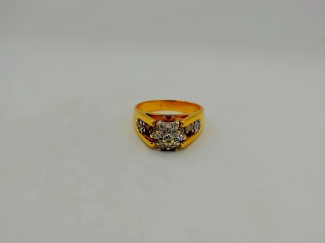 BAGUE OR 14KT   DIAM