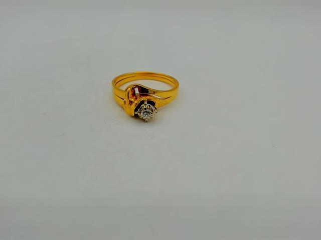 Bague or 14kt diamant