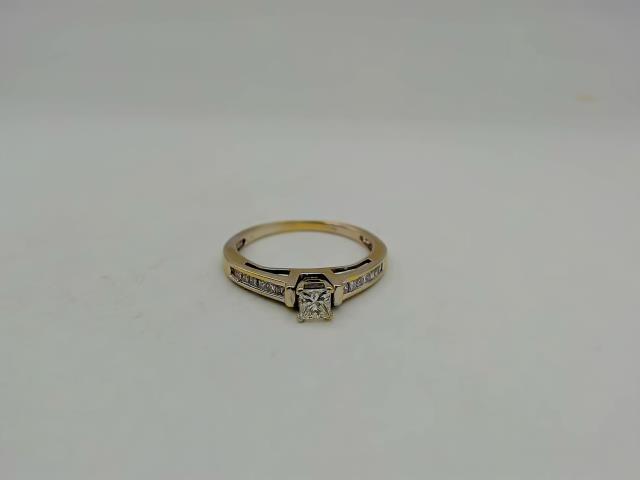 BAGUE OR 14KT   DIAM