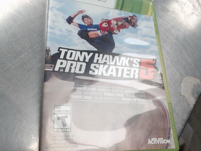 Jeux xbox 360 tony hawk's pro skater 5