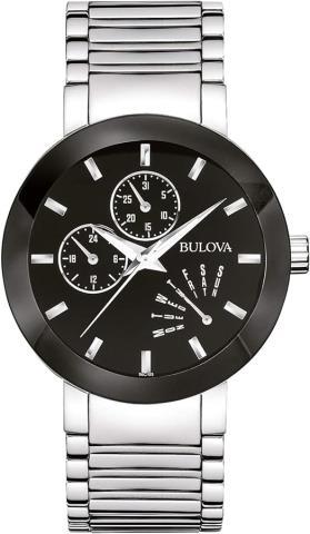 Bulova watch stainless cadran noir