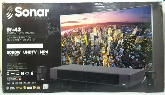 Sonar sr-42 home theater system 7.1high