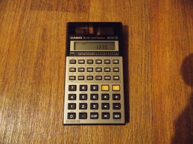 Casio fx 115 solar scientific calculator