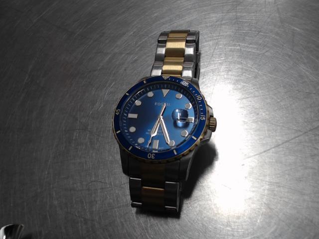 Montre fossil bleue + acc maille