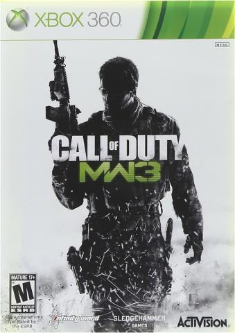 Xbox 360 game call of duty mw3
