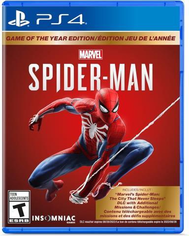 Spider  man game of the year edition ps4