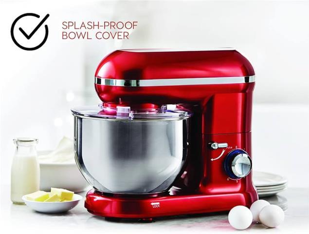 6 speed stand mixer red