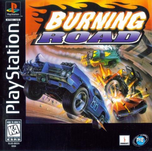 Burning road