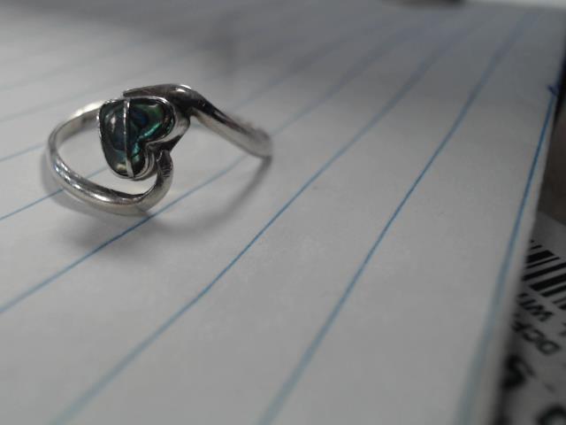 Bague en silver coeur