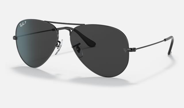 Ray bans all black aviator sunglasses