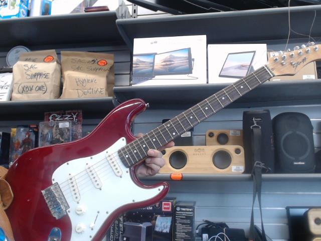 Guitar rouge stratocaster style