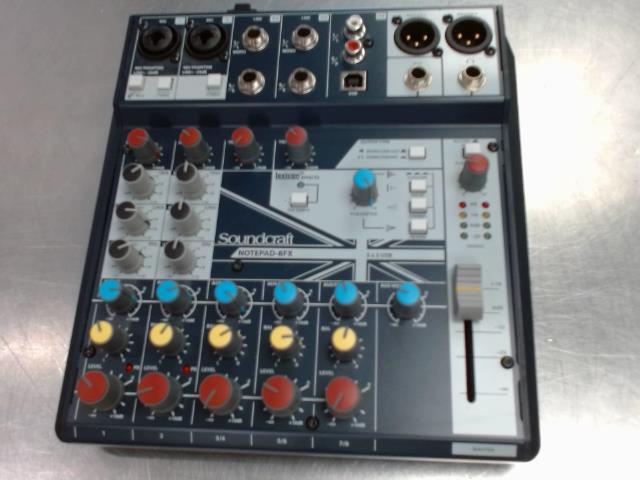 Analog mixing console 8-channels