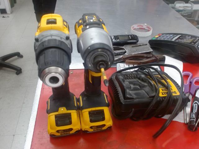 Impact driver perceuse 2 batteries charg