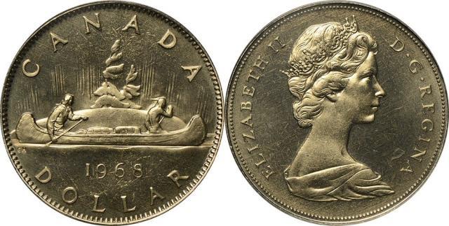 Dollar canadien 1968