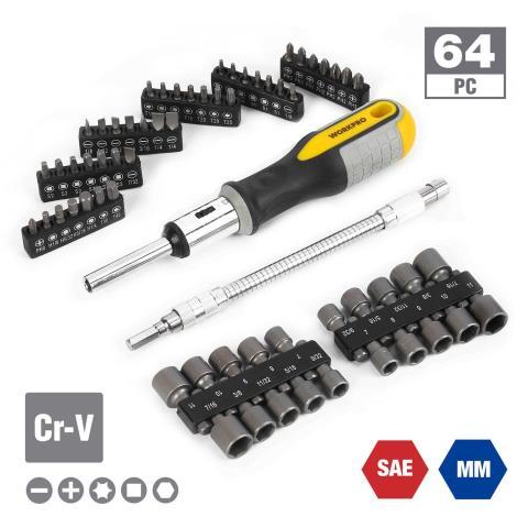 Kit de 64 piece manque tournevis
