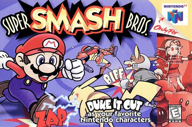 Super smash bros. nintendo 64 with box