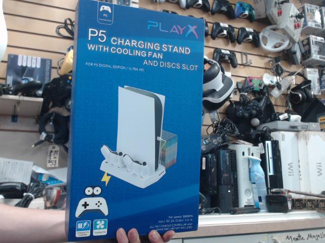 Ps5 stand with cooling fan