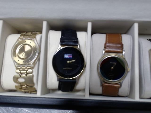 Montre vintage toomy hilfiger gold/noir