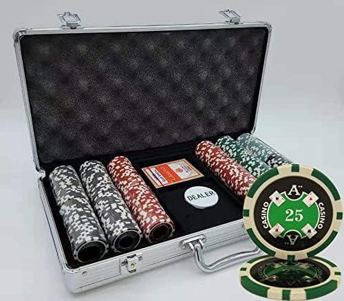 Caise avec jetons pour poker