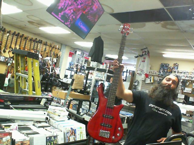 Basse rouge + case + stand
