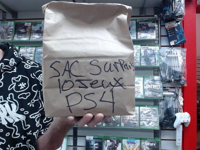 Sac surprise 10 jeux ps4