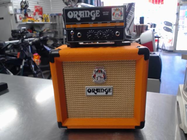 Cabinet et tete d'ampli orange