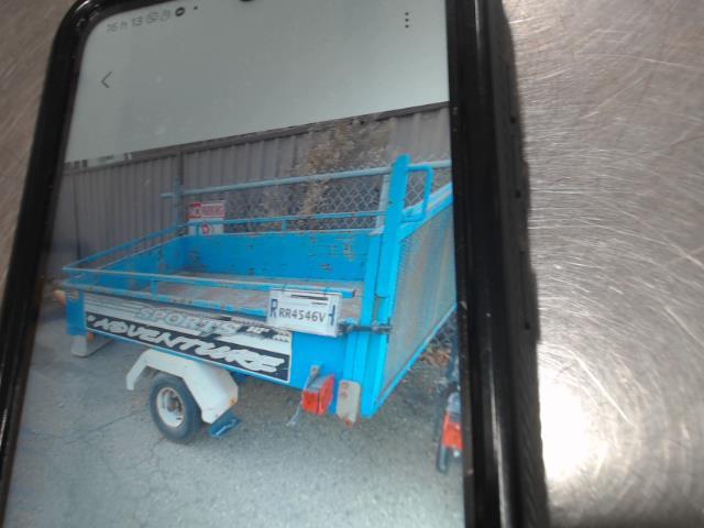 Trailer dompeur 4'x7'simple essieu/bleu