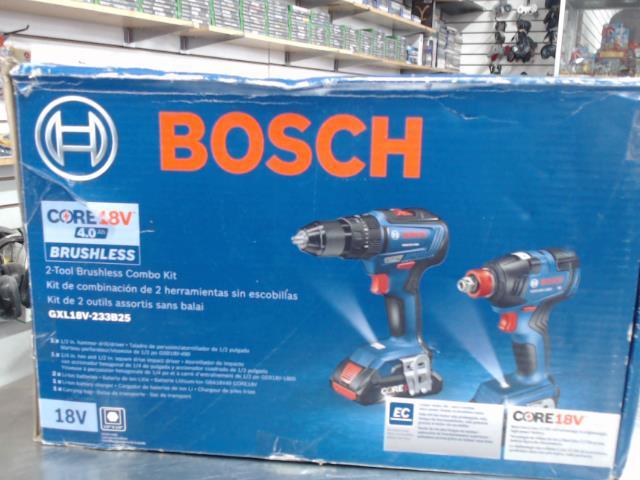 Kit neuf 1drill+1impact+2batt+chargeur