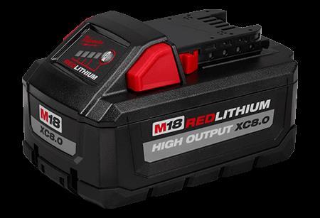M18 red lithium battery xc8.0