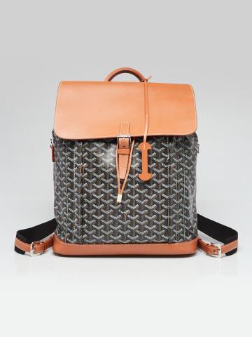 Sac a dos black chevron print coated