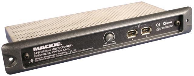 Mixer onyx firewire card av boite