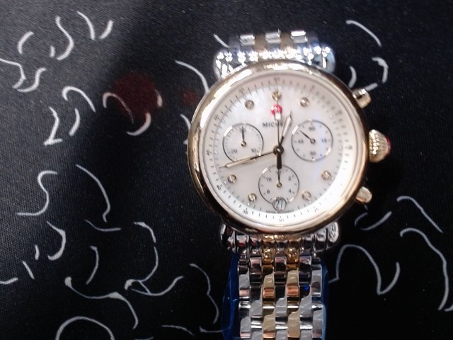 Chronograph michele mop dial 0.02ctw