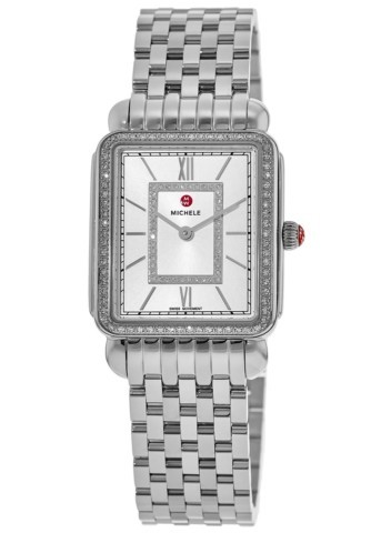 Montre michele 0.52ctw silver tone