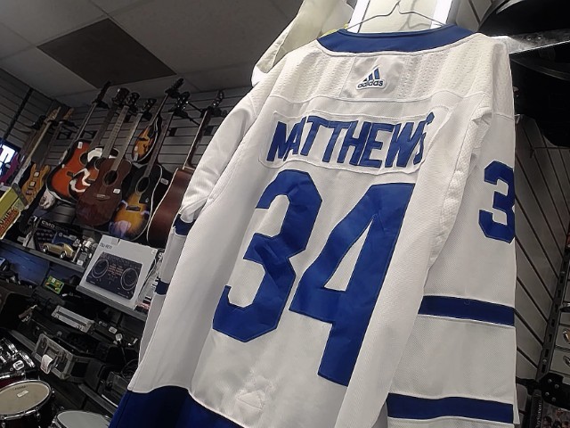 Chandail d'hockey matthws 34 maple leaf