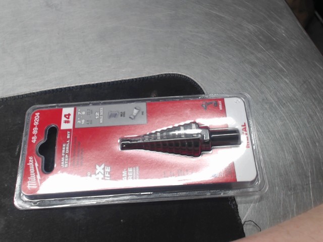 3/16 in - 7/8 in - #4 drill bit 12-steps