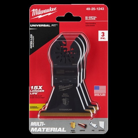 2-1/2 in multi-tool oscillating blade3pc