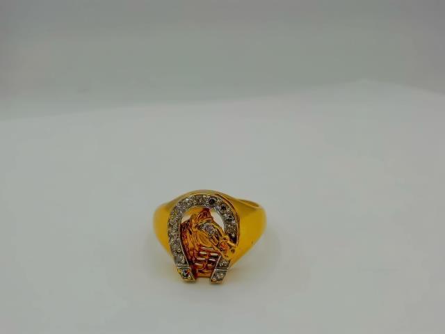 BAGUE EN OR 10KT AVEC DIAM 