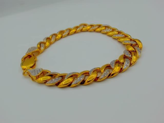 BRACELET EN OR 10KT AVEC DIAMANT 