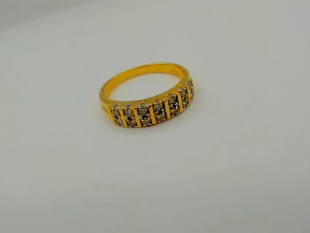 BAGUE  EN OR 14KT AVEC DIAM 