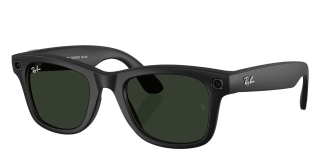 Rayban meta wayfarer noir + case charger