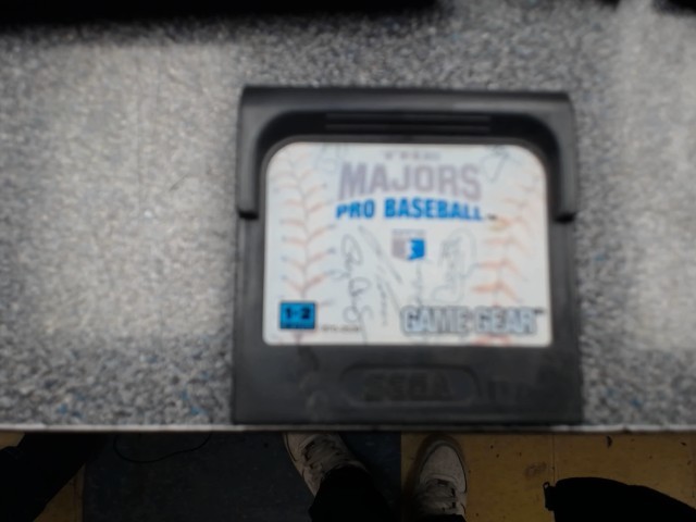 The majors pro baseball sega game no box