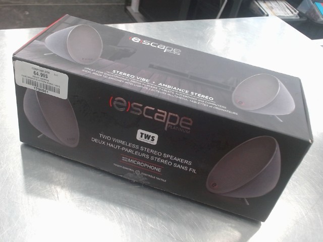Paire speaker bluetooth stereo / boite
