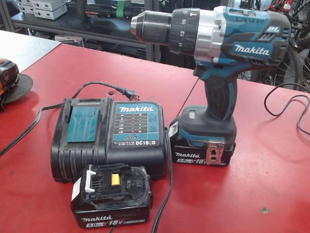 Drill hammer 18v+2 batteries+chargeur