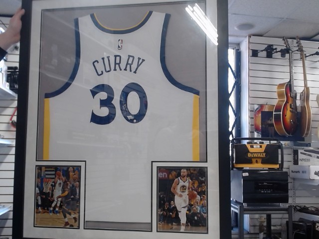 Jersey stephen curry signee + framed