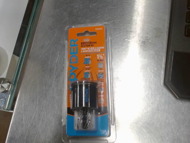 1-3/8-in diamond hole saw with hex drive