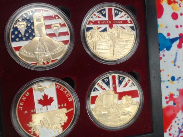 D-day 4 coin set