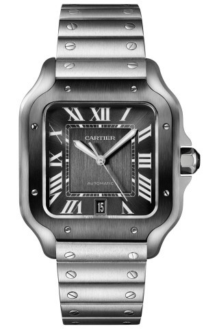 Cartier santos black 2024 full set