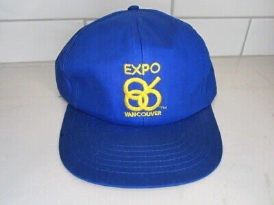 Casquette blue jaune expo 86 vancouver