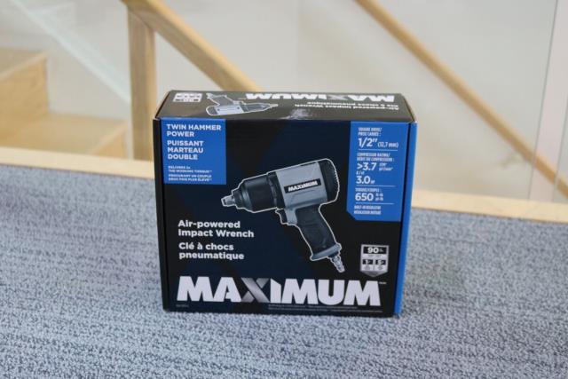 Impact 1/2 pneumatique wrench maximum