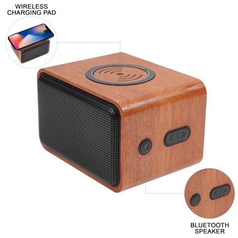 Speaker bluetooth wooden